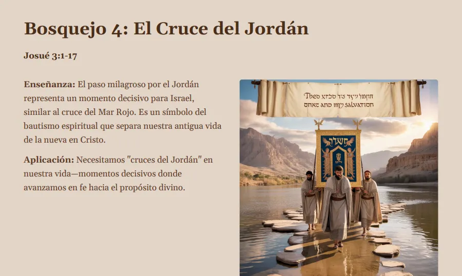 Página del estudio de Josué
